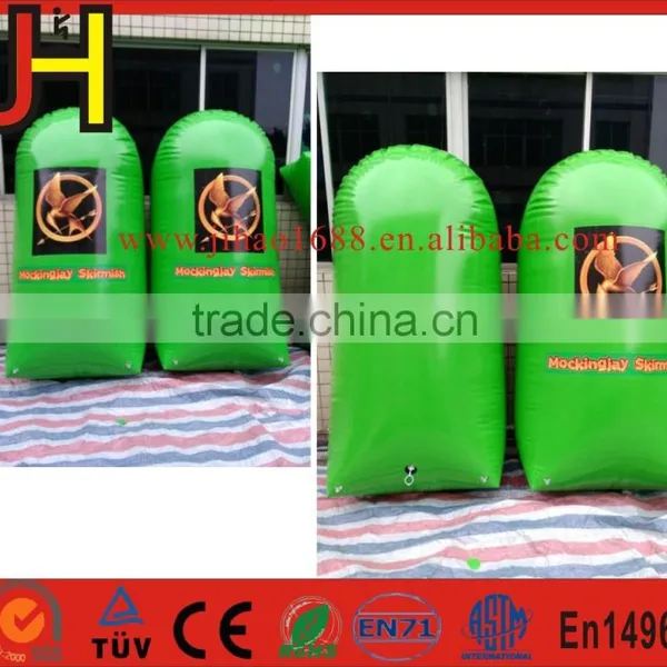 Customized A Set Green Inflatable Paintball Bunkers photo-3