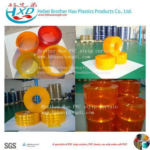 Colorful Flexible Transparent Plastic Strip Curtain Doors