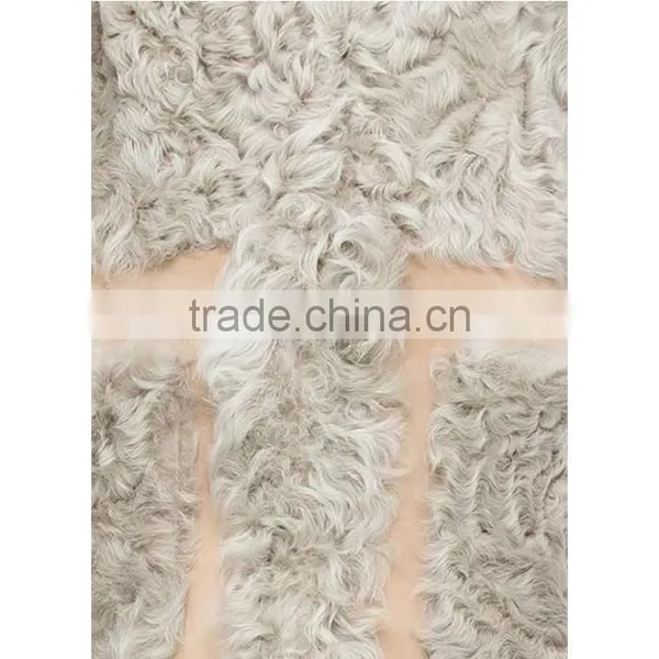 Popular Women Sheepskin Winter Hooded Coat With Fox Fur photo-6