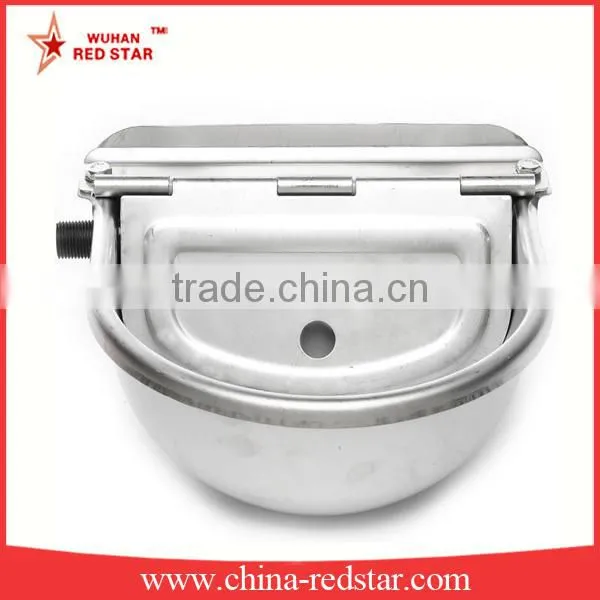 Three Stykes Float Valve Stainless Steel Cow Drinking Bowl