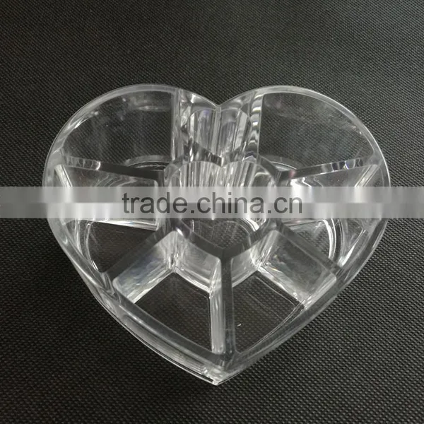 Wholesale Heart Shape Acrylic Cosmetic Storage Box photo-2