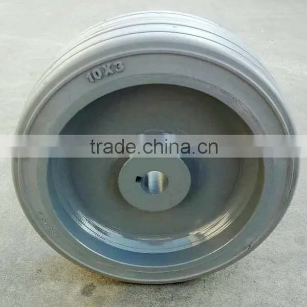 10x3 10x4 Non-Marking Tyre SCISSOR LIFT WHEEL & TIRE ASSEMBLY PART for Genie GR-12, GR-15, GR-20 photo-3