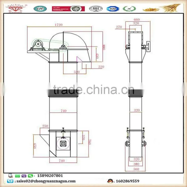 High Quality Bucket Elevator Manufacture---HENAN ZHONGYUAN ROLLER CO.,LTD photo-6