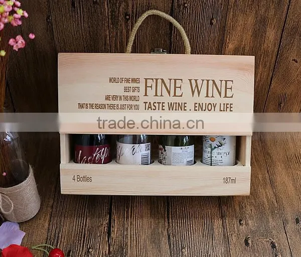 Wooden Wine Box With Handle photo-6