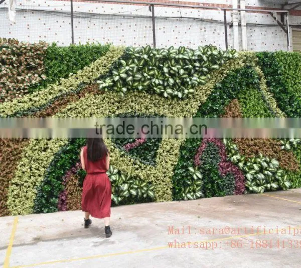 Wholesale Price Plastic Plant Vertical Everygreen Wall,artificial Plants for Wall photo-2