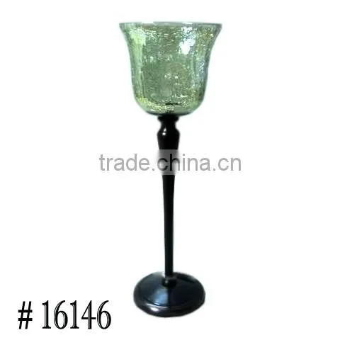 Decorative Stem Glass Hurricane photo-2