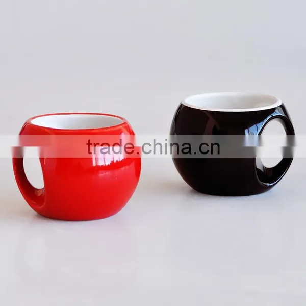 Ball-Shape Solid Color Coffee Mug photo-2