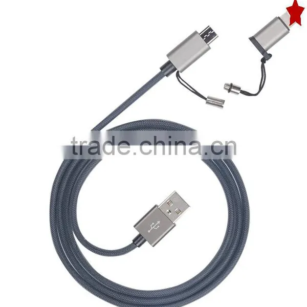 2 in 1 Cable 8 Pin Micro Usb for Mfi Charging Cable photo-6