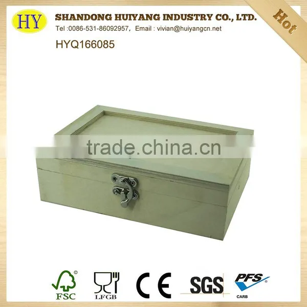 Unfinished Cheap Factory Wood Gift Boxes Wholesale photo-6