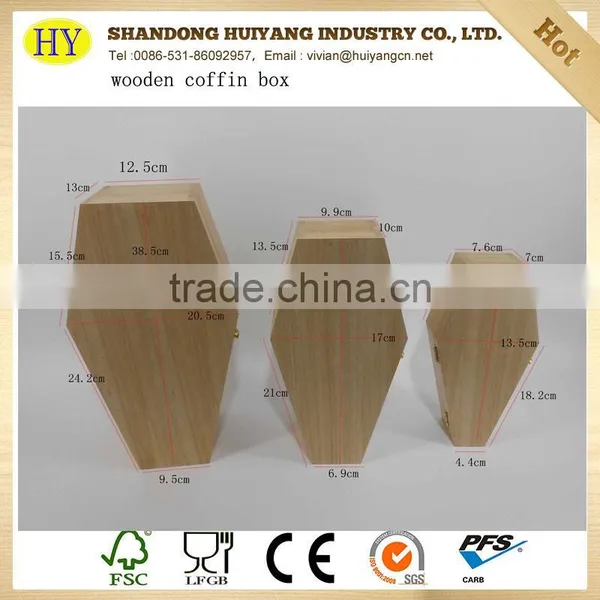 Wholesale Unfinished Wooden Coffin Box for Pet photo-4