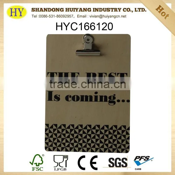 FSC Custom Small Wooden Clipboard Wholesale photo-6