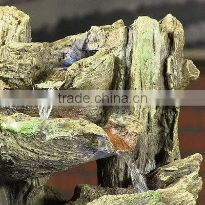 Tiered Log Statue Fountain With LED Lights photo-3