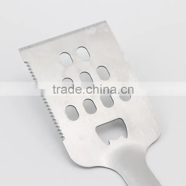3-Piece BBQ Tools Stainless Steel Barbecue Grill Utensils Spatula Fork And Tong photo-2