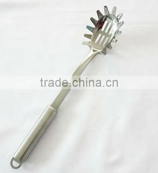 stainless steel spaghetti spoon