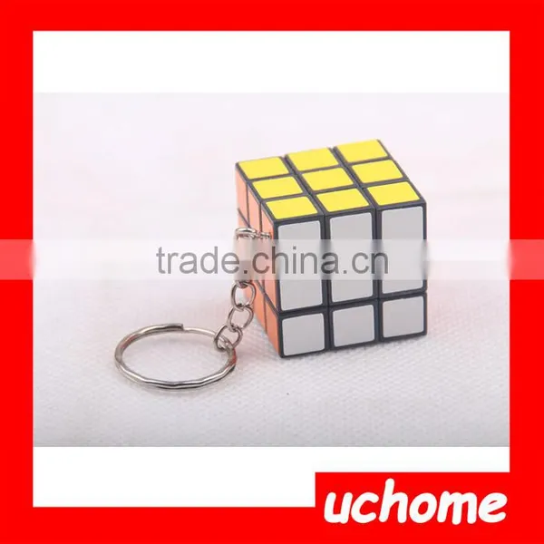 UCHOME Wholesale PVC And Metal Small Puzzle Magic Cube Keychain photo-4