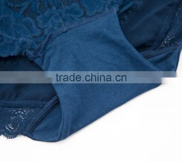 Professional Factory Custom High Quality 95% Cotton 5% Spandex With Lace Sexy Fancy Woman Underwear photo-4