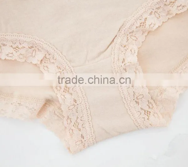 Cheapest Factory 95% Cotton 5% Spandex With Lace Custom Sexy Fancy Woman Underwear photo-3