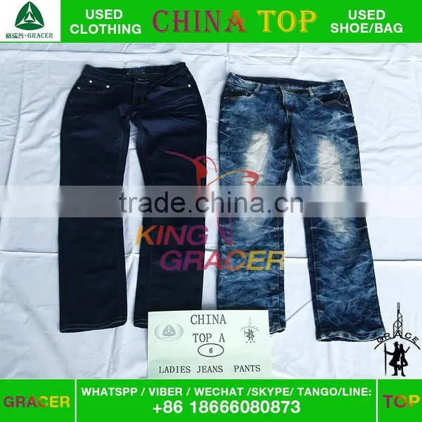 Japan/karachi Style Jeans Women 2016 Wholesale Used Clothing Bundle From China photo-3