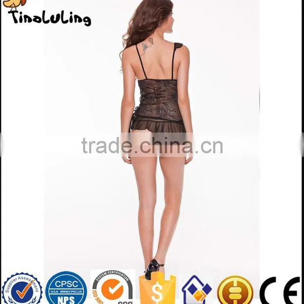 Sexy Lingerie Hot Erotic Lingerie Sexy Dressing Gown Costumes Sleepwear Sexy Babydoll Pajamas for Women Manufactuer photo-2