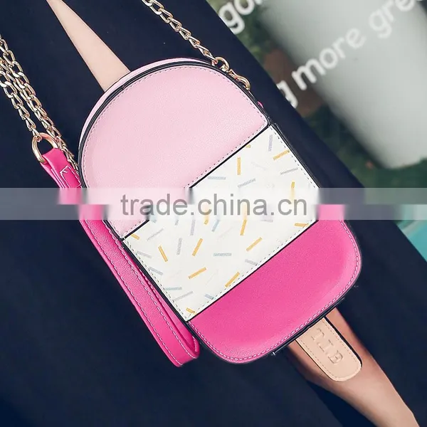 2017 Fashion Child School Bag /cute Kids Bags for Woman Purse Rose Pink Frozen Sucker photo-2