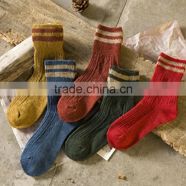 Zm21802a Thick Keep-warm Women Colorful Winter Socks photo-3