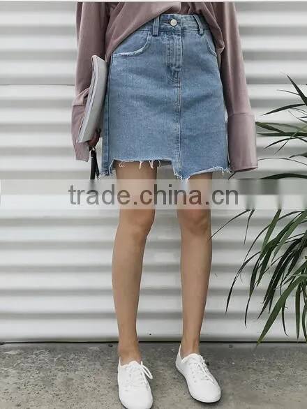 Runwaylover 5071 Sexy Europea Hot Sale Highwaist Denim Skirt photo-2