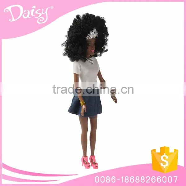 2017 Hot Selling High Quality Custom 11.5 Inch Fashion African Blythe Bjd Black Girl Doll photo-2