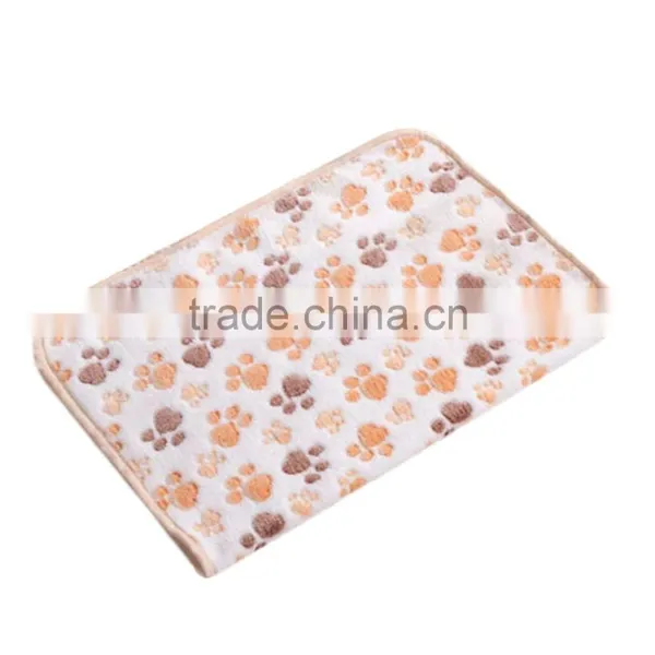 Pet Mats Thick Blanket Cat Dog Puppy Kitten Warm Waterproof Fleece Soft Blanket Bed Mat Paw Print New photo-3