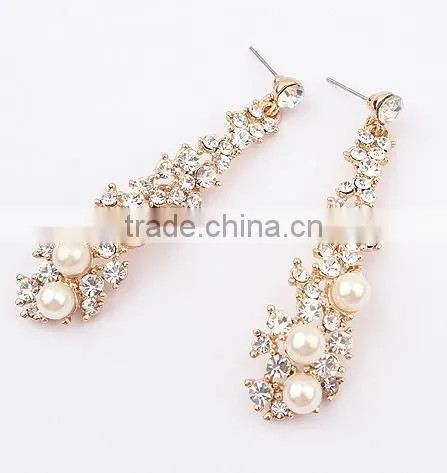 New Fashion Imitation Pearl Rhinestone Lady Sut Earring photo-5