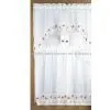Voile Kitchen Curtain With Embroidery Lace