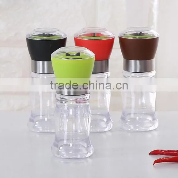 Factory Supplier Mini Glass Salt and Pepper Grinder Set photo-3