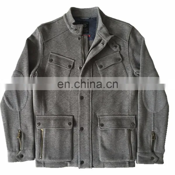 New Arrival Factory Directly Supply Fashion Design High Quality Men's Autumn Premium Zip Up Sweat Jacket Without Hoodies photo-3