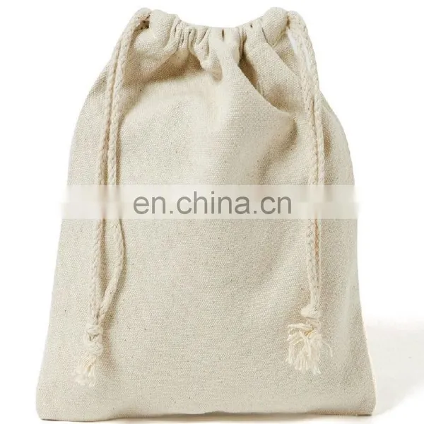 Eco-friendly Small Canvas Drawstring Bag photo-2