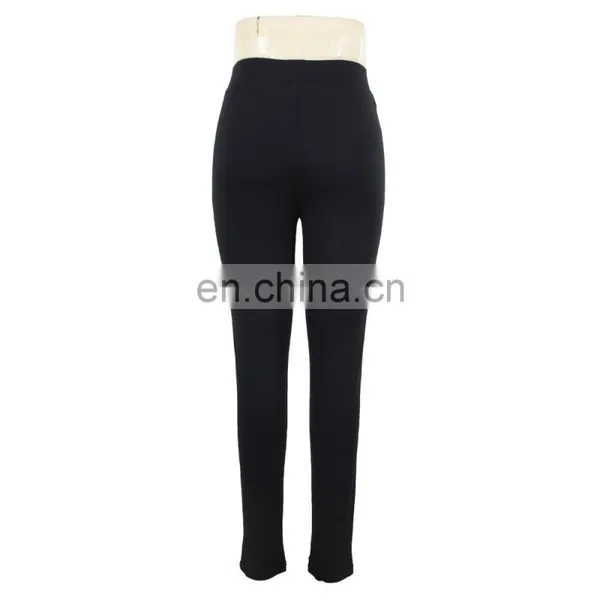 Knitted Old Women Zipper Pocket Formal Trouser Pant ODM Factory photo-2