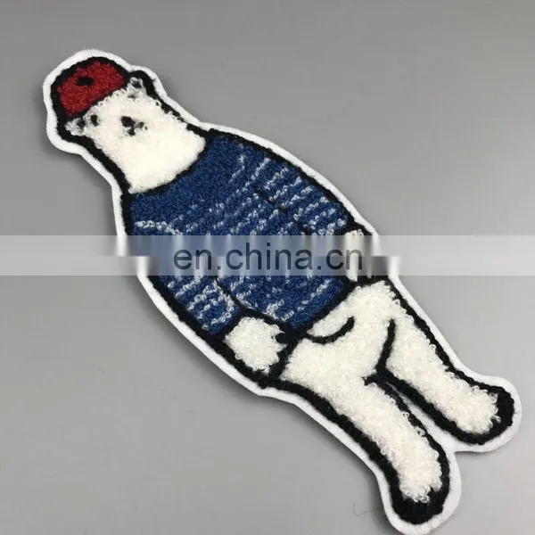 Chenille Patches for Clothing With Laser-cut Border Heat Seal Backing Excellent Quality photo-2