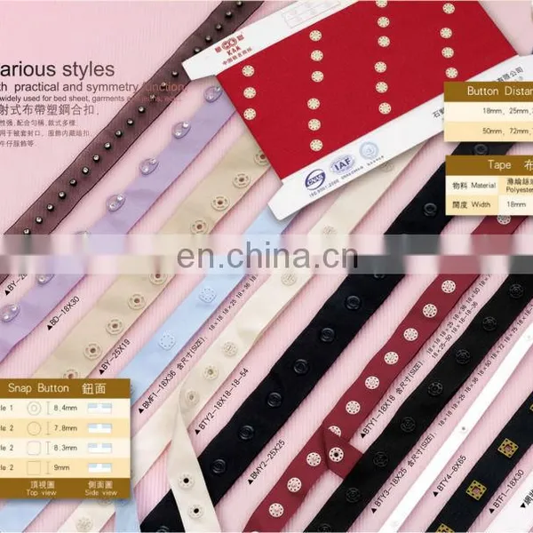 Button With the Fabric Tape/ / Snap Buttons/ Tape Button