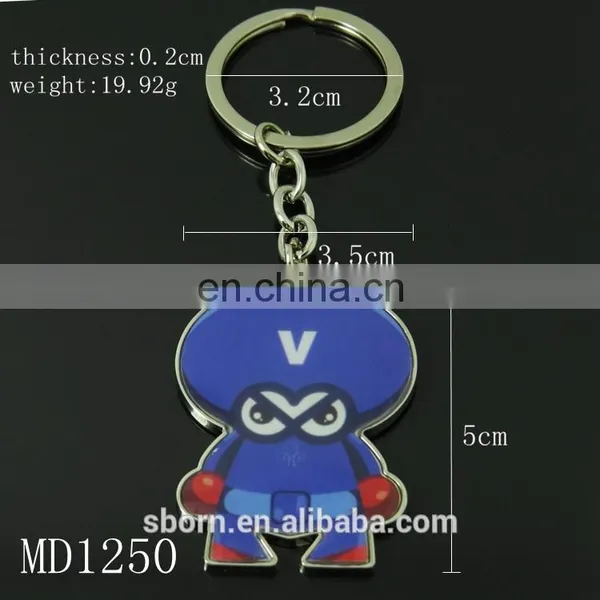 Customize Dome Epoxy Key Chain Cartoon Key Chain photo-6