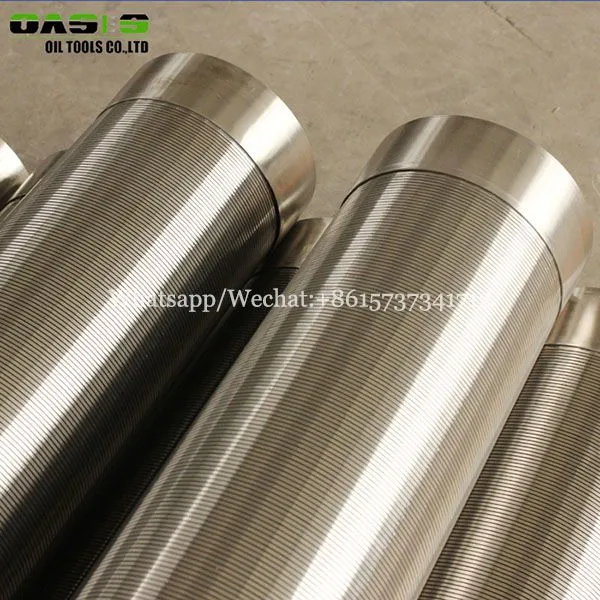 johnson strainer screen V wire wrapped screen pipe for well drilling
