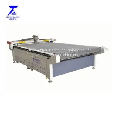 Oscillating knife leather cutting machine