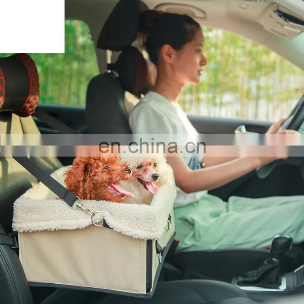 Winter Pet Portable Lamb Hair Car Bag Cat Dog Nest Foldable Open Wash Warm Car With Out Cage