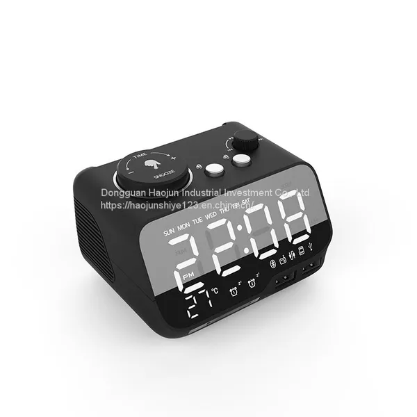 M9 Bluetooth Speaker Radio Alarm Clock Can Play USB TF Card Temperature Display High Volume Sound photo-3