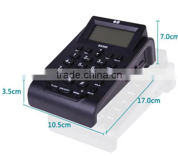 Professional Call Center Communication Dial Pad Headset Telephone With Rj11 Plug Cable photo-4