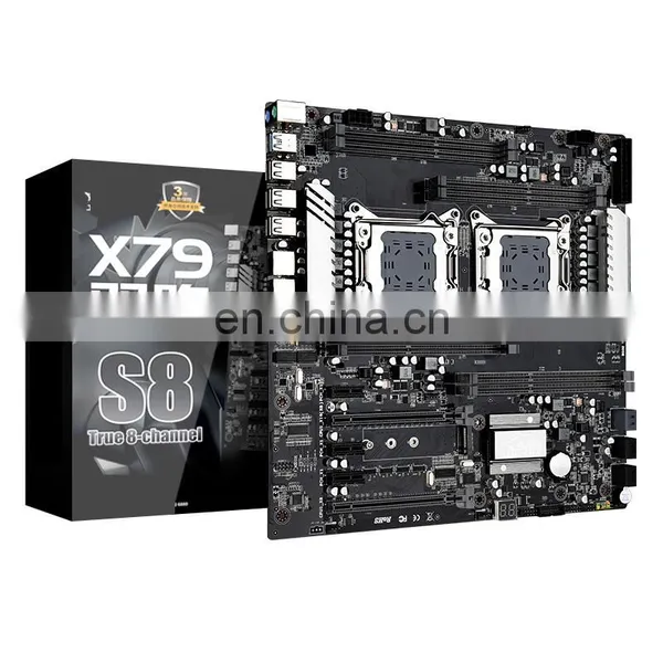 X79 Dual s8 Desktop Dual Xeon Motherboard Integrated SATA3 Ports High Speed 6Gbps photo-2
