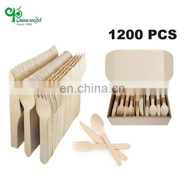 Yada 100% Biodegradable Multifunction Custom Logo Wooden Dessert Biodegradable Disposable Wooden Cutlery photo-5