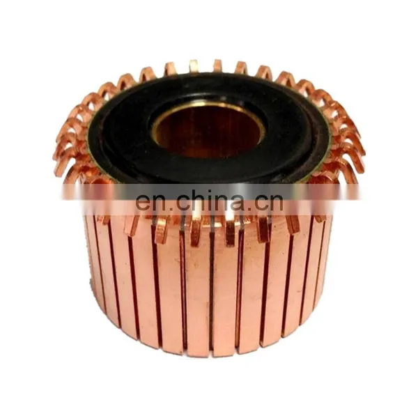 Electric Brush Hook Type Starter Copper 24 Segments Dc Motor Armature Commutator photo-2