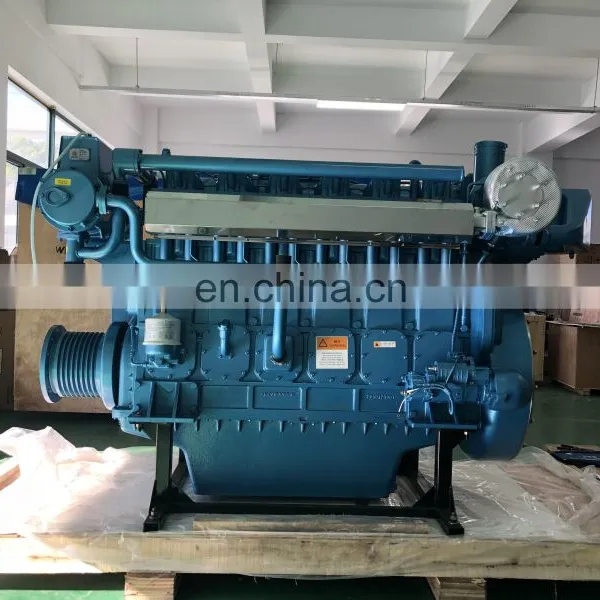 High Quality 350hp 1000rmp Chinese Weichai X6170ZC350-1 Diesel Marine Engine 4 Stroke photo-4