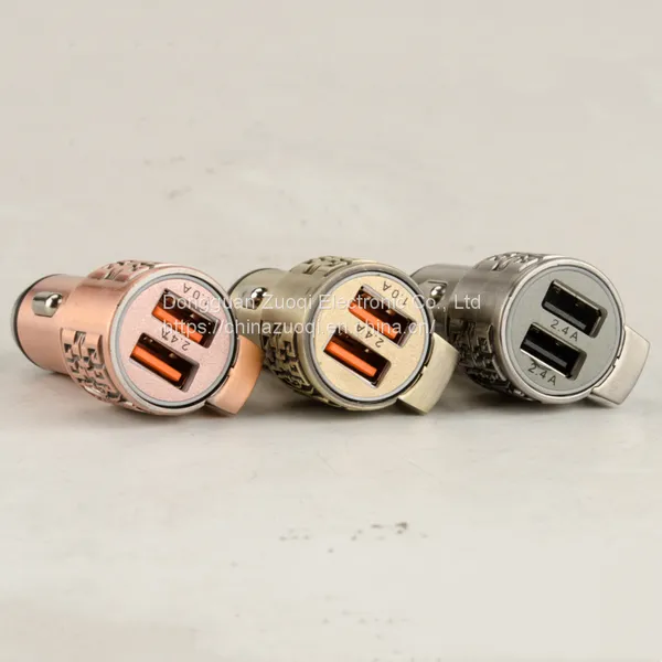 Universal Dual USB In-car Charger Adapter Cigarette Lighter for Android/iOS photo-4