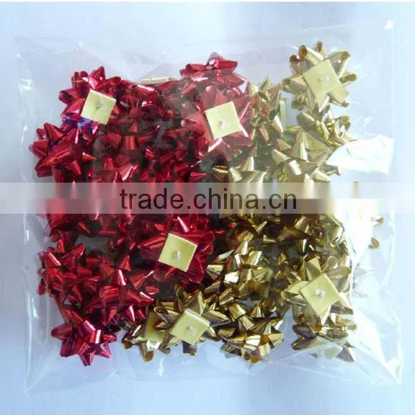 Black Per-make Plastic Ribbon Star Bows for Gift Packing Festival Decorative photo-6