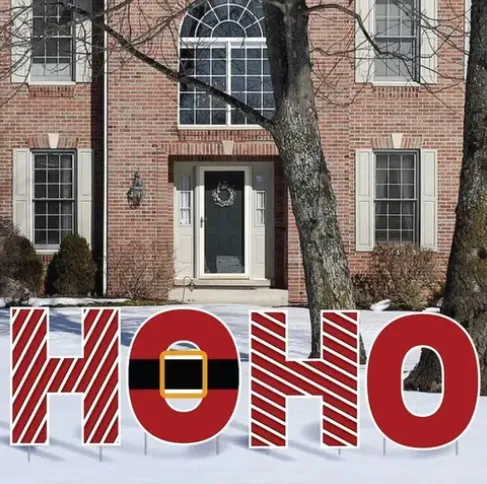 Wholesale Custom PP Corrugated Plastic Christmas Yard Decoration Signs photo-4