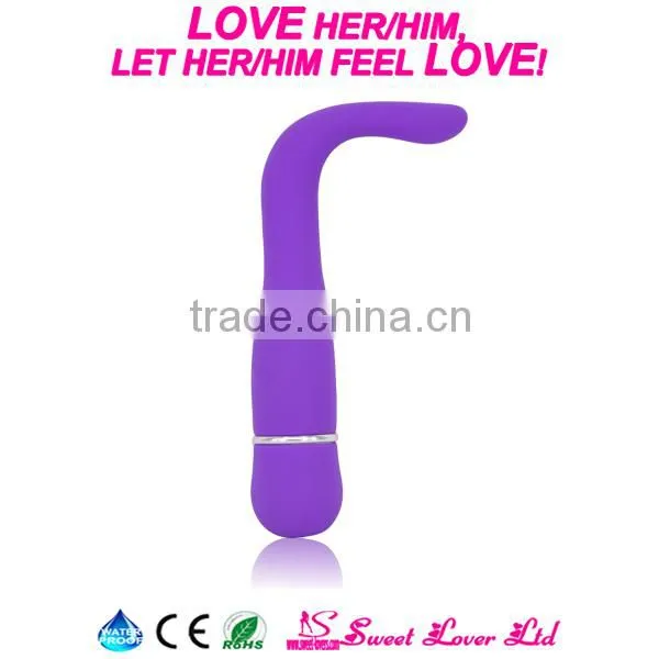 Hot Sexy Woman Masturbation Waterproof 'L' Shap Pussy Vagina Insertable Vibrator Sex Toy for Adult photo-4
